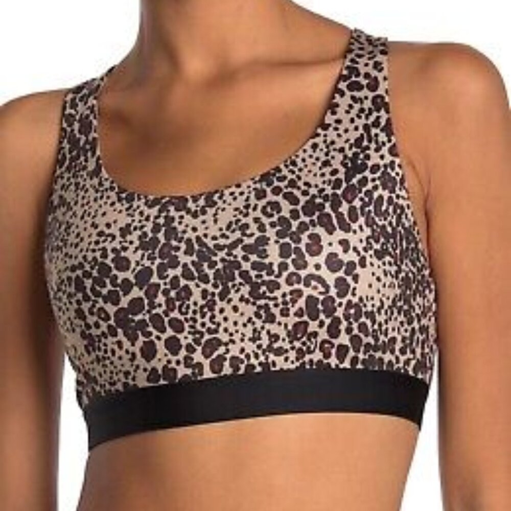 Champion Absolute Sports Bra Leopard Print Size Small